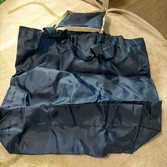 ネイビー 折りたたみトートバッグ エコバッグ