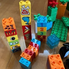 LEGOブロック　デュプロ　基礎板付きの画像