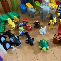 LEGOブロック　デュプロ　基礎板付きの画像