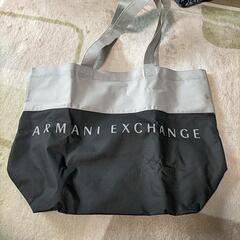 未使用 ARMANI EXCHANGE トートバッグ グレー/ブラック