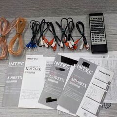 ONKYO A-905TX/MD-105TX/C-705TX/K-S7GX/D-102TX システムコンポ オンキョー オーディオ機器 日本製 簡易動作確認済 西岡店の画像