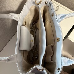 ミッシュマッシュ  ハンドバッグ 水色の画像