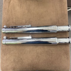 　未使用 バイク 汎用マフラーサイレンサー 
