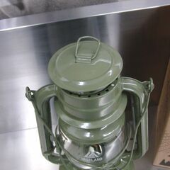 ハリケーンランタン Lサイズ 灯油ランタン VASTLAND レトロ オリーブ アウトドア キャンプ 札幌 手稲の画像