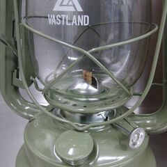 ハリケーンランタン Lサイズ 灯油ランタン VASTLAND レトロ オリーブ アウトドア キャンプ 札幌 手稲の画像