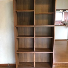 カラーボックス　木製　こげ茶色　ダークブラウン