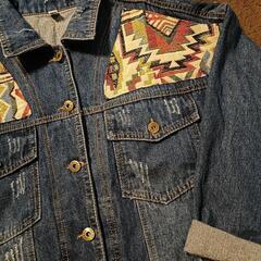 レディース　デニムジャケット　アウターの画像