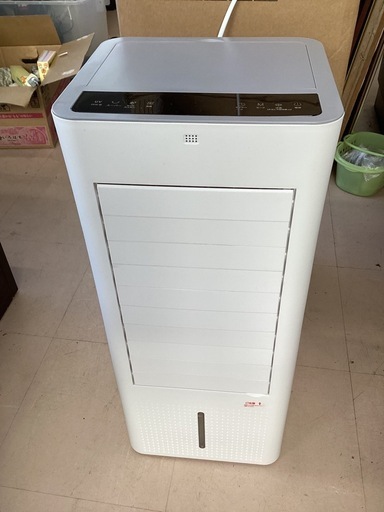 美原店 冷風機 冷風扇 FKT007R 2023年 家庭用 中古 保冷パック×2個 リモコン付き ホワイト 