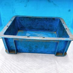 ☆現状品☆ BOX ケース ２個 ブルー系 大サイズ・小サイズの画像