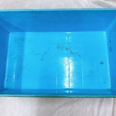 ☆現状品☆ BOX ケース ２個 ブルー系 大サイズ・小サイズの画像