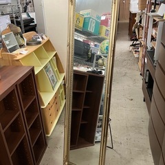 O2505-662 アンティーク調 スタンドミラー レトロ 中古