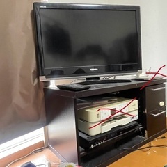 テレビ、DVDプレイヤー、テレビ台とセットで