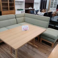 コーナーソファーダイニング4点セット