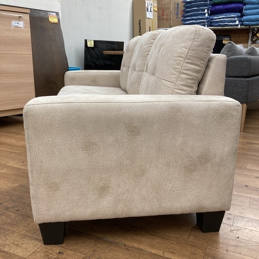 S110 ⭐ 3Pソファ レザーファブリック ウレタンフォーム 幅170cm USED 綺麗