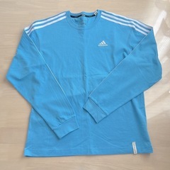 男女兼用🩵試着のみ超美品✨adidas薄手ロンT