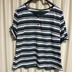 Tシャツ　カットソー　半袖Ｌ　-21