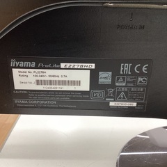【トレファクマーケット久喜店】大特価!!　IIYAMA　液晶モニター 21.5ｲﾝﾁの画像