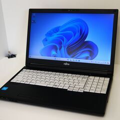 富士通 Windows11 15.6型ノートPC SSD + メ...