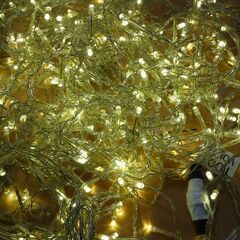 イルミネーション LED クリスマス ツララ つらら ライト 装飾 スター illumination ハロウィン 電飾電球色の画像