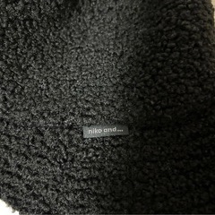 ボア バケットハット ブラックの画像