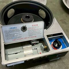 【韓国】 ドラム缶テーブル カセットコンロ セット ① 焼肉 コンロ付ドラム缶テーブル カセットボンベ アウトドア 店舗 BBQ N0884の画像