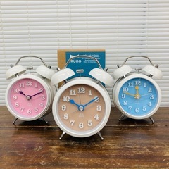 【BRUNO】TWIN BELL COLOR CLOCK
