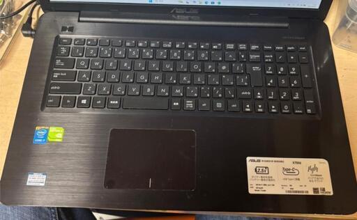 391 ASUS Corei7 17.3インチ　メモリ8GBSSD256GB 391 ASUS Corei7 17.3インチワイド液晶 メモリ8GB SSD256GB