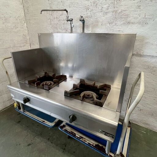 マルゼン スープ用 2連コンロ LPガス用 おまけ水栓付 厨房機器 Y1465 maruzen】マルゼン スープ用 2連コンロ LPガス用 おまけ水栓付