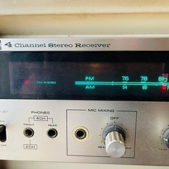 Victor 4チャンネルステレオ レコードプレーヤー付き 昭和レトロ家具調 オーディオ一体型 ビンテージアンプ の画像