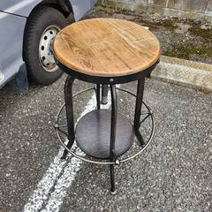 【配送費込】バッカス-ハイスツール（昇降タイプ）
