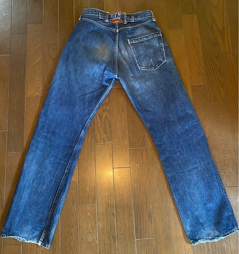 限定廃番フルカウントvintageレプリカデニムジーンズセルビッチ赤耳ボタンフライシンチバックワークカーゴペインターxx