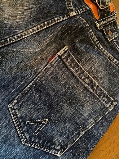 限定廃番フルカウントvintageレプリカデニムジーンズセルビッチ赤耳ボタンフライシンチバックワークカーゴペインターxx