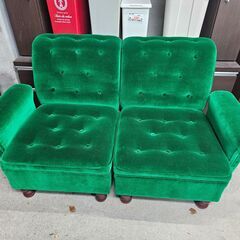 リサイクルショップどりーむ天保山店　No2440　ソファ　２人掛...