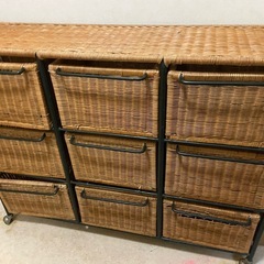 籐の収納家具