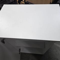 リサイクルショップどりーむ天保山店　No2448　受付カウンター　棚　ホワイト　の画像