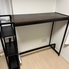 棚付きスタンディングデスク
