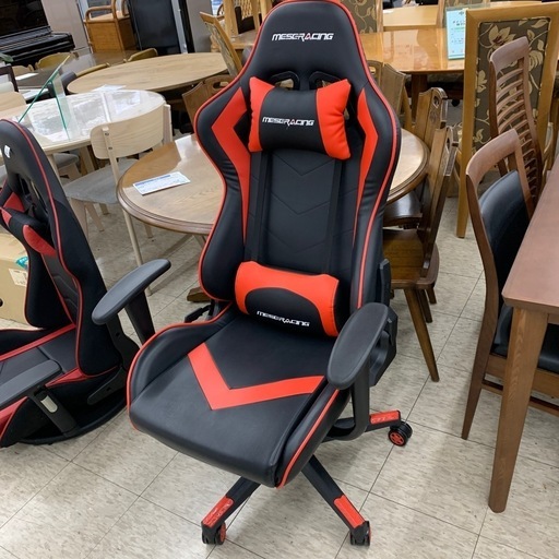 【ジモティー割引で最大15％OFF⭐️】 ゲーミングチェア MESERACING 赤/黒