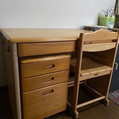 机セット
