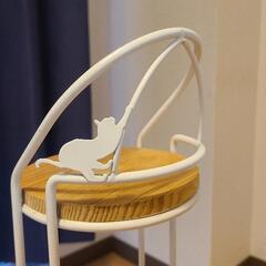 トイレロールホルダー ネコ (ホワイト) ニトリの画像