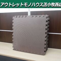 ジョイントマット ブラウン系 61×61㎝ 厚さ1㎝ 18枚セッ...