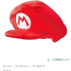 ユニバ　マリオ　ルイージ　ぬいぐるみハットの画像