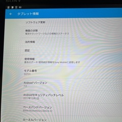 SONY Xperia Tablet Z4の画像