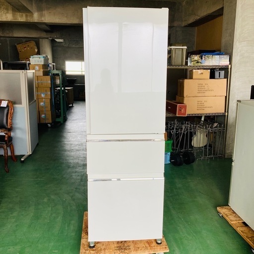 値下げ　三菱　ノンフロン冷凍冷蔵庫　MR-CX37ED-W形　365L 2019年製　3D 動作確認済