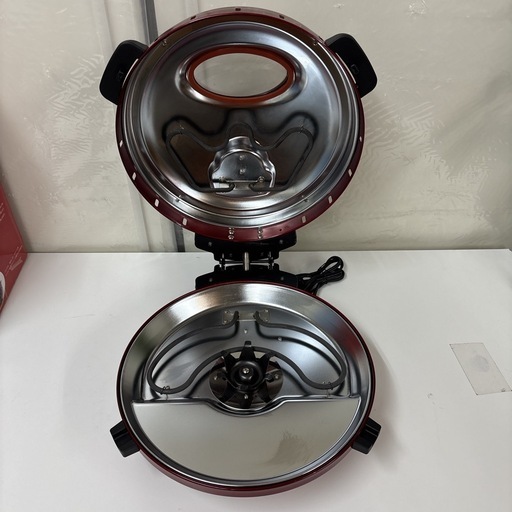 I681 ? 美品♪ FUKAI 回転石窯ピザ＆ロースター FPM-220 レッド ⭐ 動作確認済 ⭐ クリーニング済