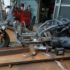 ホンダジョーカー250ccエンジンフレーム