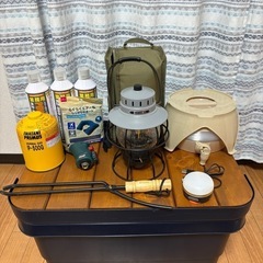 キャンプ用品　トランク付き