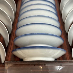 【20セット】染付 丸皿 芙蓉 草花鳥絵 平皿 取り皿 盛り皿 飾り皿 和食器の画像