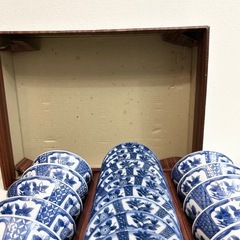 【20セット】染付 丸皿 芙蓉 草花鳥絵 平皿 取り皿 盛り皿 飾り皿 和食器の画像