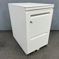 ◆R659◆ウチダ製　UCHIDA 3段デスクワゴン　鍵付き