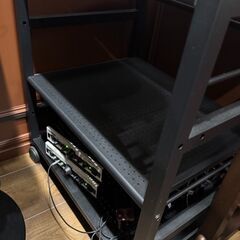 山善(YAMAZEN) デスク サイドワゴン 幅53×奥行40×高さ63cm A4対応 キャスター付き 天板・棚板高さ調節可能 組立品 ブラック/ブラック NNGS-3R(BK/SBK)の画像